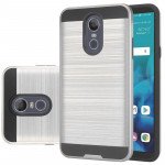 Wholesale LG Stylo 4 / Stylus 4 Armor Hybrid Case (Silver)